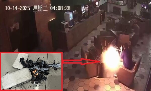 刚充满电未使用 充电宝突炸成碎片