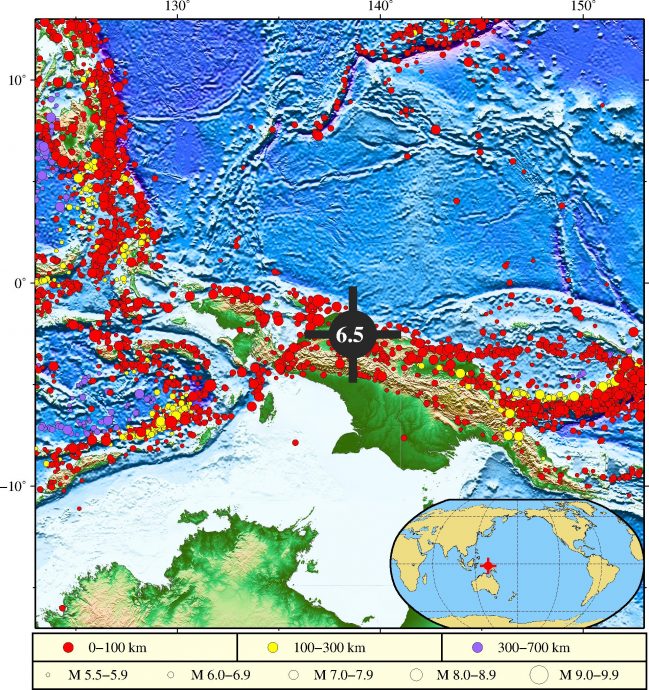 印尼东部发生地震规模6.5　未触发海啸警报