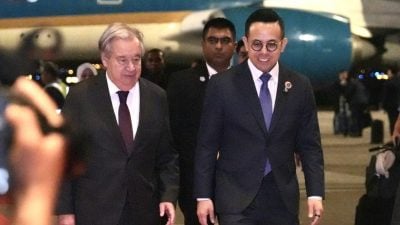 联国秘书长 欧理会主席 沈志强迎2“安东尼奥”