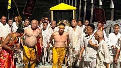首次莅丹村情人桥海边   灵应殿恭迎九皇大帝回殿
