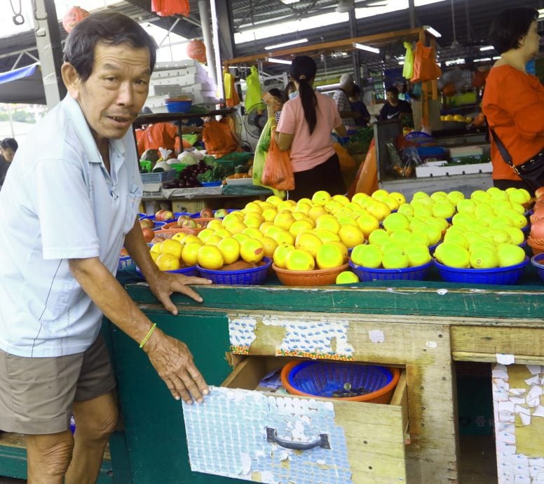 大都会/ME03头/沙登新村临时巴刹档口被爆窃