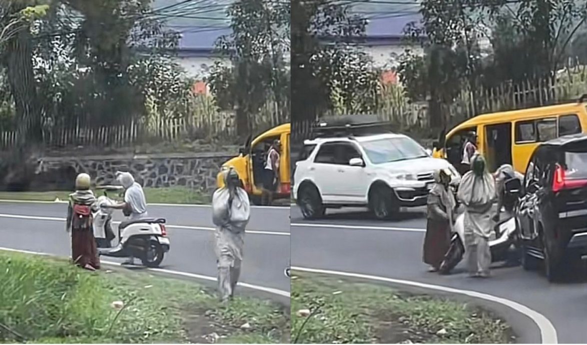 女子遇车祸 “裹尸布鬼”来相助