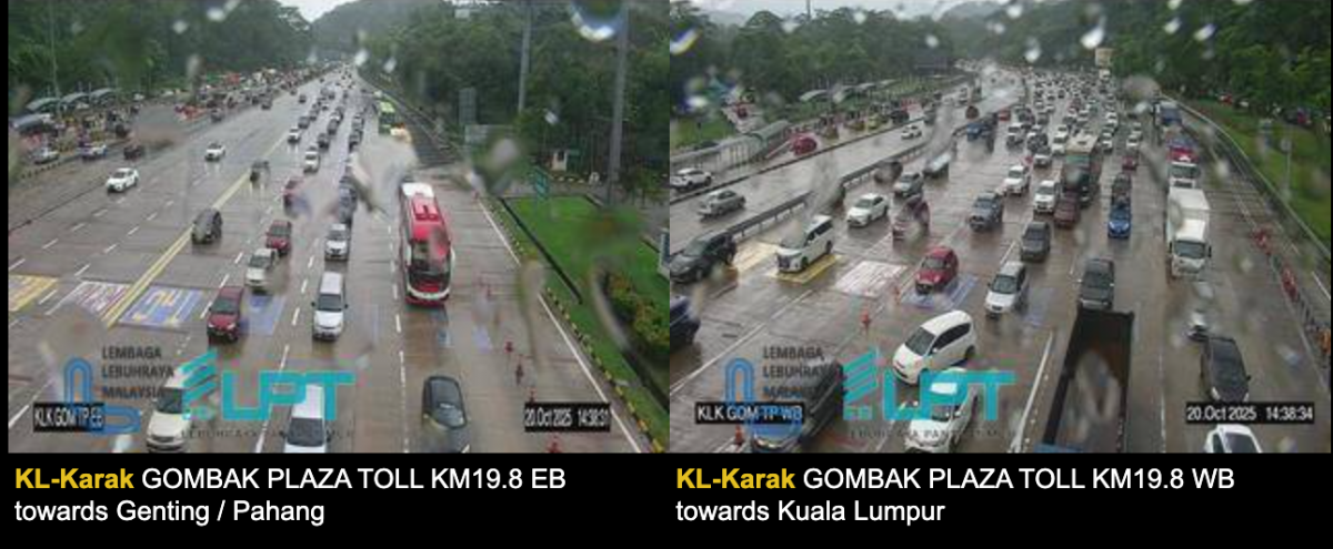 屠妖节连假结束 往雪隆大道现车龙