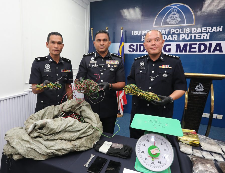 已签发 柔：依城警方瓦解盗窃电缆团伙 本地男与罗兴亚籍嫌犯明被控上庭