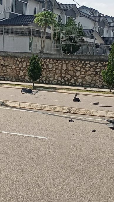 已签发 柔:华裔女子误踩油门 撞破篱笆越过6车道 过程惊险