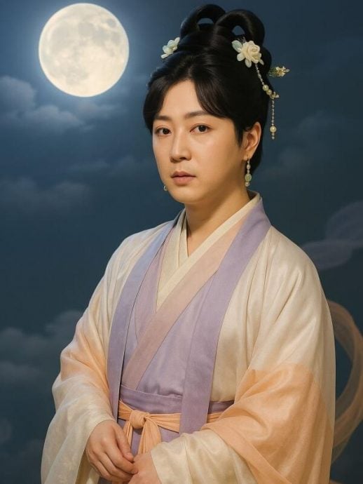 已签发 柔：狮城二三事头条：7男艺人化身AI嫦娥 黄炯耀：根本没认出来