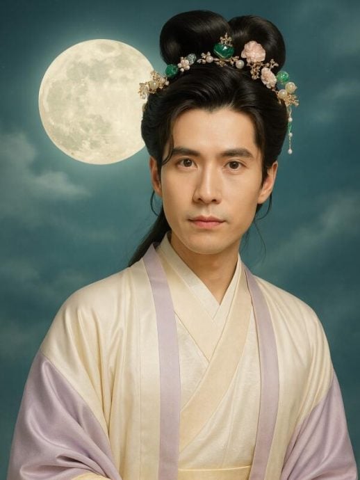 已签发 柔：狮城二三事头条：7男艺人化身AI嫦娥 黄炯耀：根本没认出来