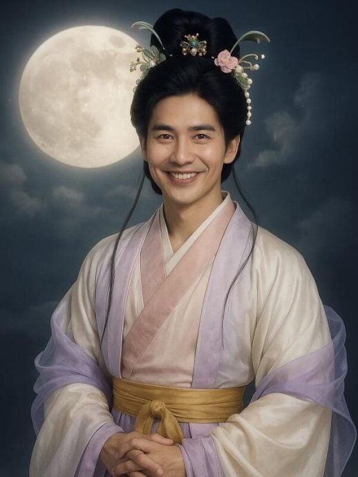 已签发 柔：狮城二三事头条：7男艺人化身AI嫦娥 黄炯耀：根本没认出来