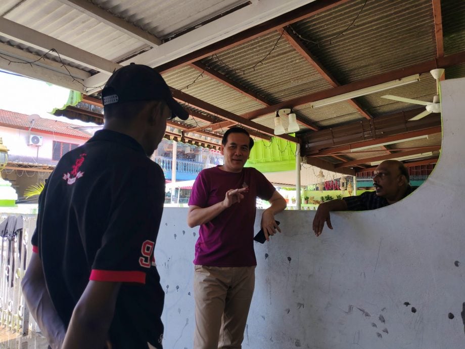 西銮园民宅起火 周忠信提供慰问金