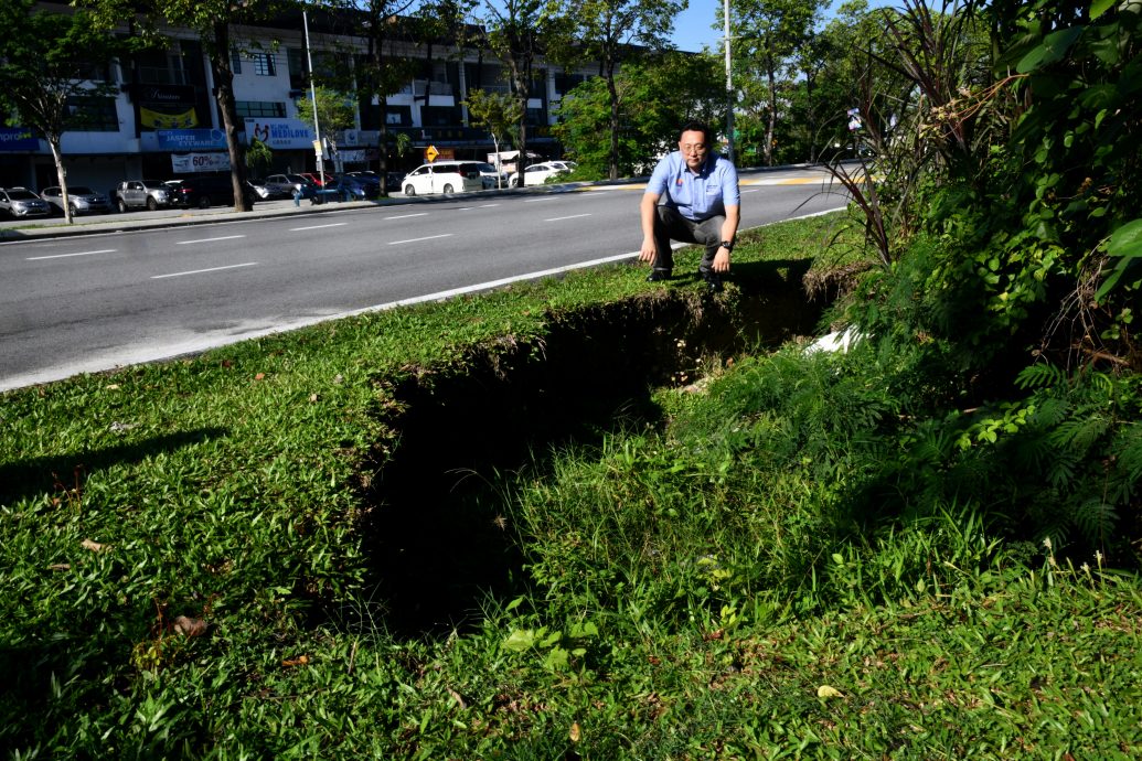 已签发/大都会（版2头）/疑泥土流失 路段现大洞  张文辉：水利灌溉局请正视