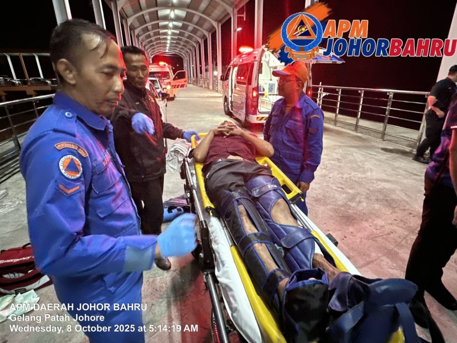 *已签发*柔：文告：船只与水警巡逻艇 10疑偷渡者受伤入院