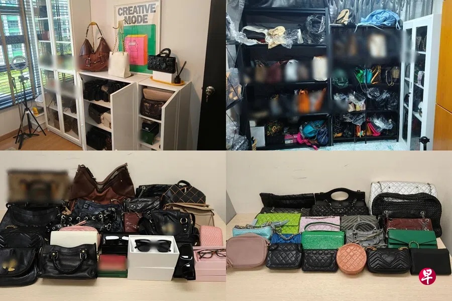 *已签发*柔：狮城二三事：涉网卖逾13万令吉冒牌货 狮城警方捕2女