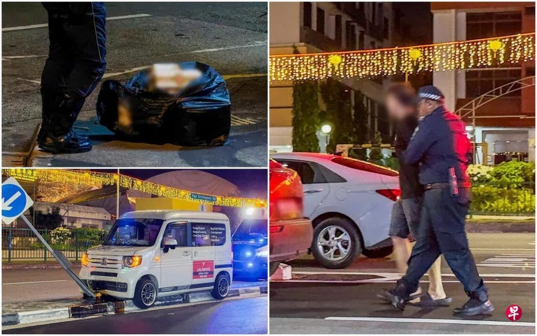 *已签发*柔:狮城二三事:藏漏税烟货车撞路堤 31岁男司机被捕