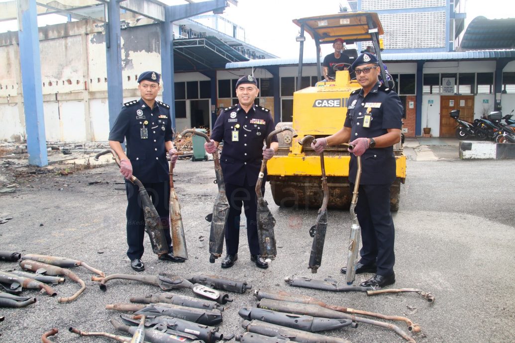 已签发（大北马）吉打州警方严厉对付和取缔非法改装摩托车后，间接也降低了吉打州的车祸率。