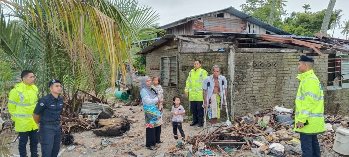 已签发（大北马）狂风巨浪暴雨袭击 班茶沿海一带灾情加剧