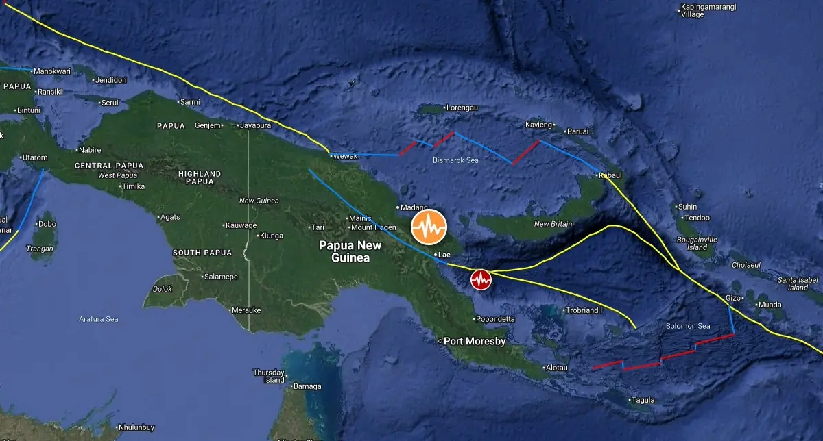 巴新发生6.8级地震　尚无海啸警报