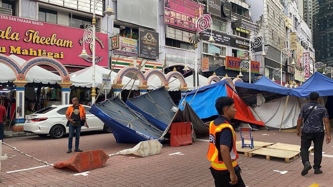帐蓬又小又差 遇雨还倒塌 拉玛南:屠妖节市集2000押金全退!