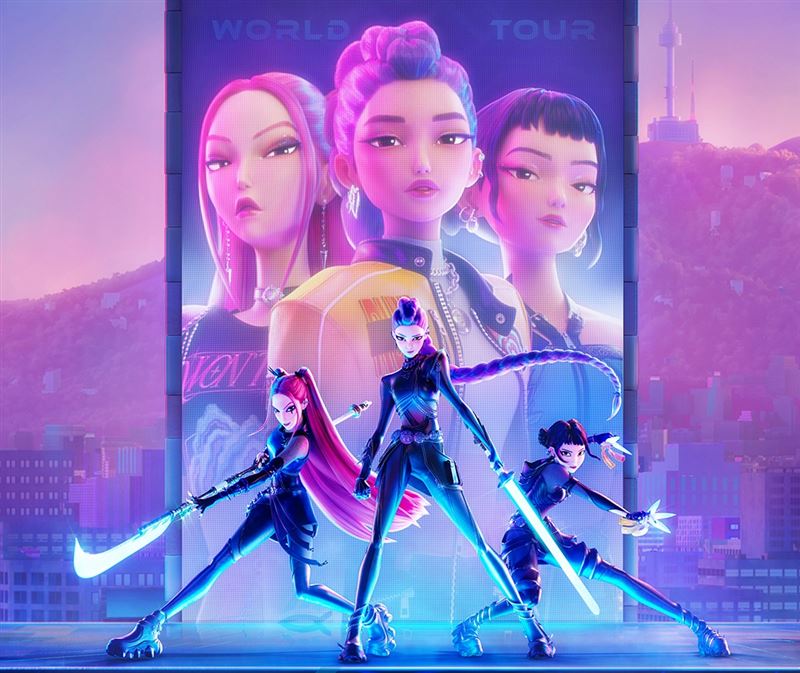 打破Netflix《鱿鱼游戏》纪录《Kpop猎魔女团》成观看最高电影