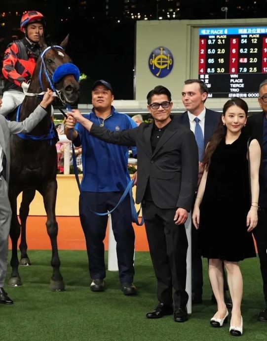 牵方媛拉头马赞三宝带好运 郭富城松口曝月底当爸爸