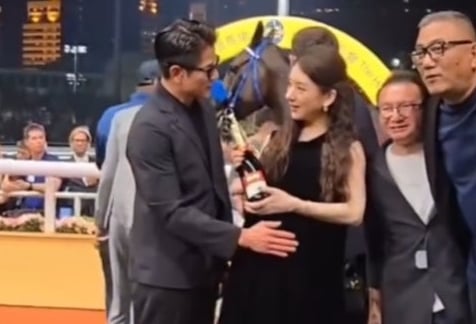 牵方媛拉头马赞三宝带好运 郭富城松口曝月底当爸爸