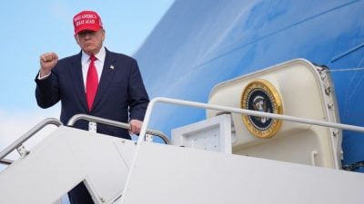 视频|特朗普返美途中遇乱流 笑称“亚洲风真强”幽默化解