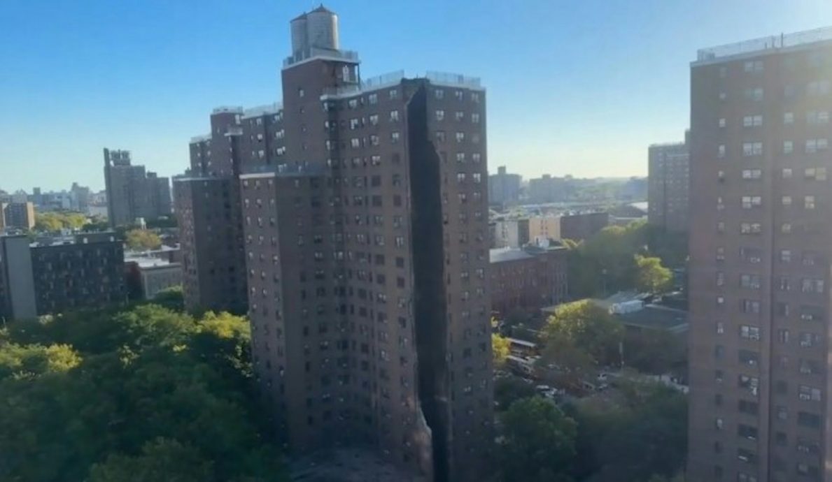 纽约住宅大楼部份倒塌　一角消失　至少40户撤离