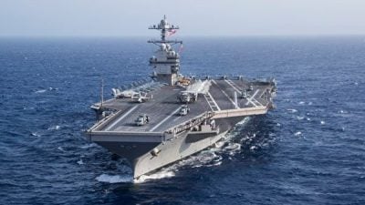 美在加勒比海部署 全球最大航空母舰