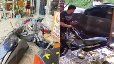 要店员把饮料送上车被拒 女子撞毁奶茶店泄恨