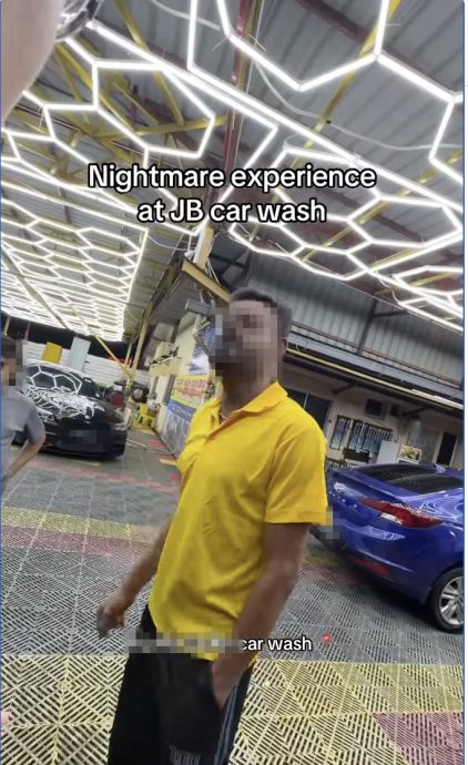 视频|“你给我删视频!” 狮城男拒“水蜡洗车”遭威胁