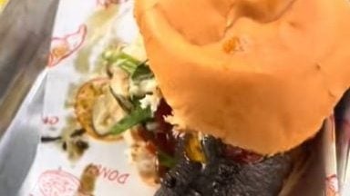 视频|鱼头鱼尾都在!汉堡夹整条泥鳅震惊网民