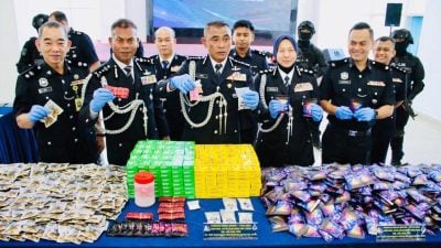 警方36小时内展开6行动 逮6人起380万毒品