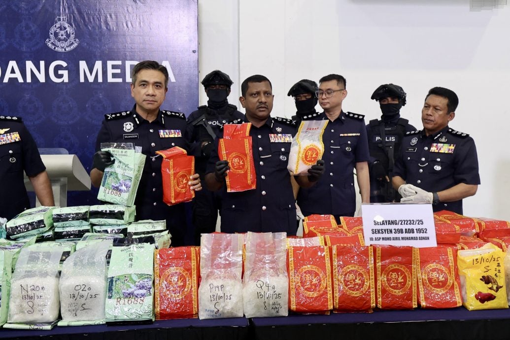 警方扫荡毒巢捕5毒贩 起获1400万令吉毒品