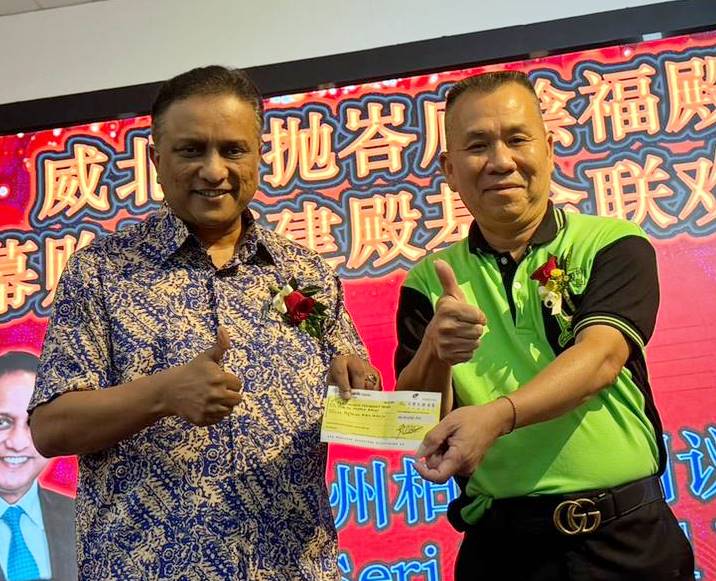 请签发(大北马)主文/甲抛峇底阴福殿筹募购地暨建殿基金,3个月内成功筹获逾100万令吉款项。