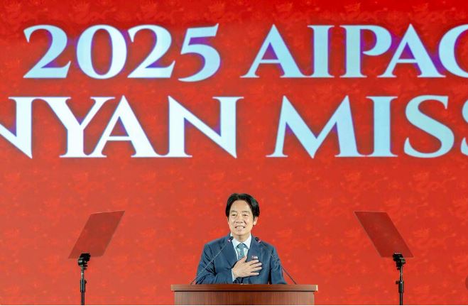 赖清德吁台以“大卫对抗歌利亚”精神抵抗威权