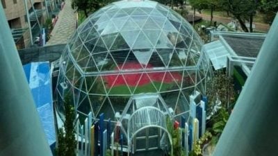 视频| 东盟峰会| 透明圆顶帐篷温室花园迎宾  不怕日晒雨淋