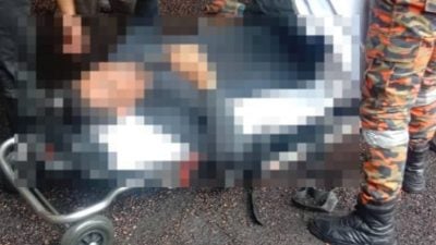 遭铁器刺穿脚踝 男子送院救治