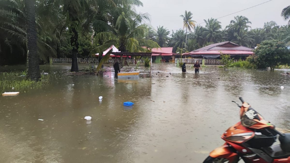 长命雨下不停 班台多处路段淹水