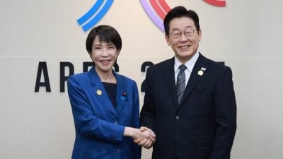 韩日新领导人首次会谈  李在明：加强双边关系比以往更重要