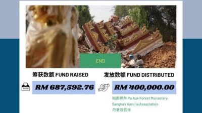 马佛青缅地震赈灾   筹逾68万助重建家园