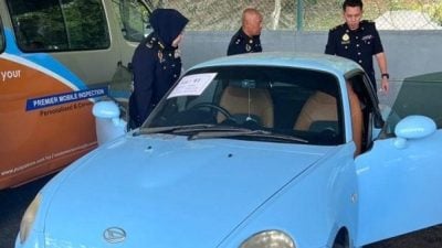 拍卖52充公车 甲陆交局进账逾10万