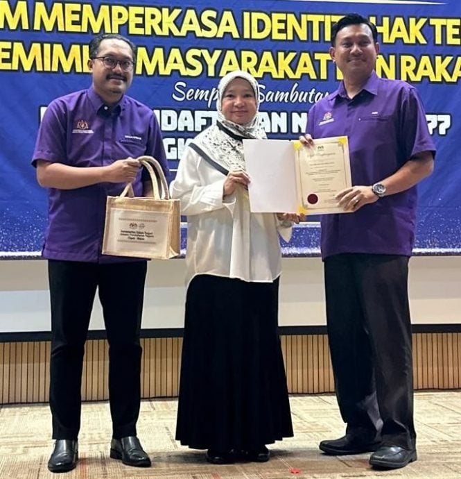 （古城第三版主文）莎丽娜：甲政府推“数码甘榜” 2585人更换身份证地址