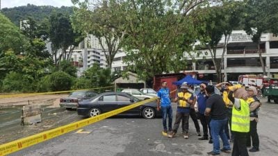 垄尾龙沙花园旁山坡土崩  消拯员全天候驻守监察
