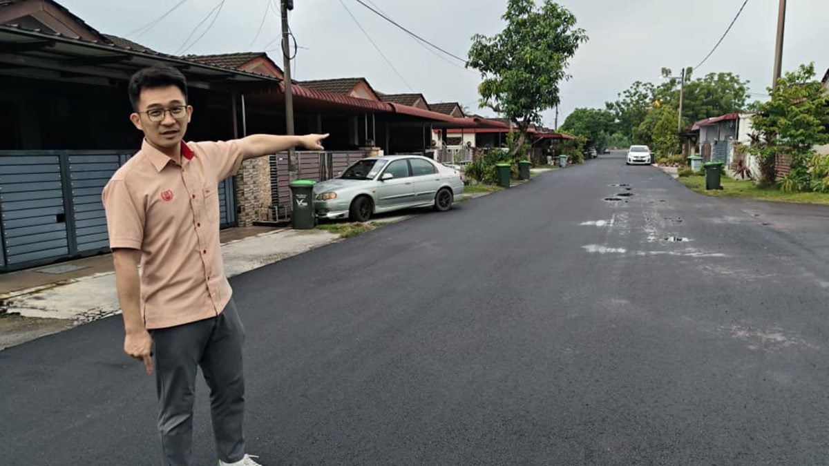 (大北马)庄国胜巡视包菜园重铺沥青工程