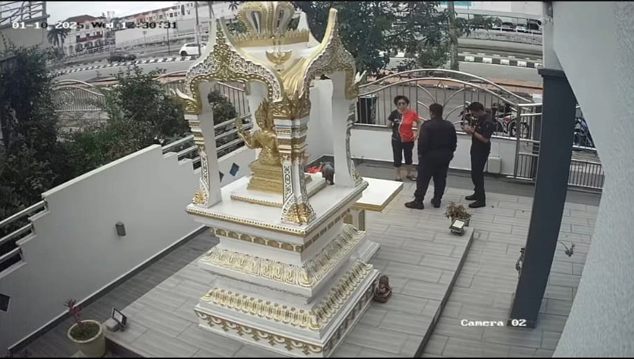 (大北马)猖狂!蒙面贼光天化日盗走神明香炉