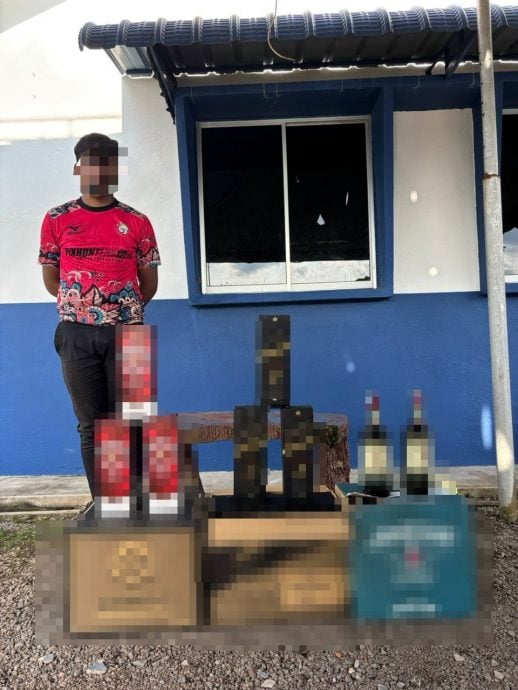 （大北马）警方缉获超3万4000令吉烟花爆竹及漏税酒饮