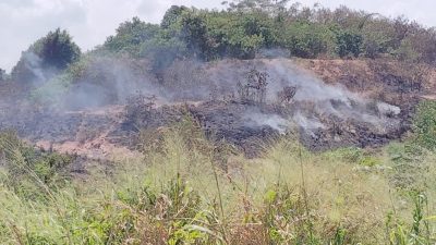 天气炎热干旱   巴口垃圾山再次自燃