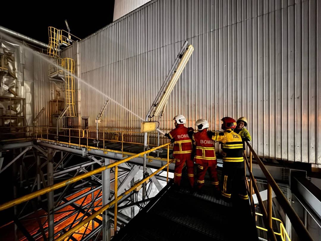 （已签发）柔：**版二头**笨珍丹绒宾发电站火警   火势及时受控未扩散