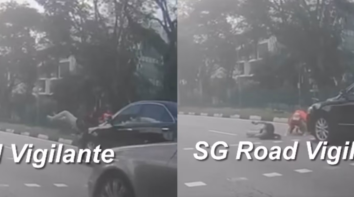  （已签发）柔：狮城二三事：汤申路上段轿车闯红灯撞倒两路人 50岁女司机正协助调查