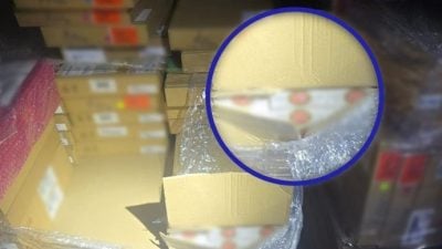 申报电脑零件却走私香烟  28岁大马男子被捕