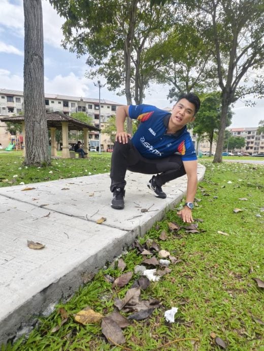 (版2头)大都会/公园跑道年久失修下沉积水,市厅拨50万全面提升
